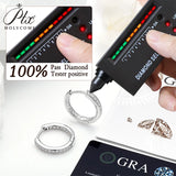 100% Moissanite Earrings 925 Sterling Silver for Women Sparkling Hypoallergenic Jewelry for Wedding Anniversary Party Luxury