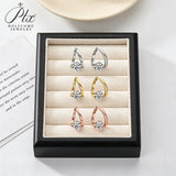 1-2ct D Color Round Cut Moissanite Earrings VVS1 S925 White Yellow Rose Gold Classic Fine Jewelry Anniversary Gift for Her