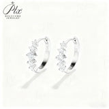 Round Cut Moissanite Earrings S925 10K 14K 18K Gold Studs Luxury Jewelry Perfect Anniversary Christmas Gift for Wife