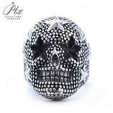 Men’s Punk Skull Rings Stainless Steel Multi-Style Hip-Hop Biker Fashion Jewelry Personality Rock Ring Party Charm Gift