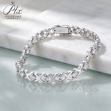 Moissanite Bracelet D Color 925 Sterling Silver GRA Certified Women Fine Jewelry Hypoallergenic & Versatile for Daily & Party Wear