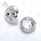 Moissanite Round Shape Crushed Ice Cut  D Color  Loose Gemstones Bead Women Jewelry DIY Materials Earrings Rings Charms Necklace