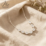 Moissanite Necklace 925 Pure Silver Multi Shape Cut D Color VVS1 Clarity GRA Certified Perfect Gift Anti-allergy Neck Ornament