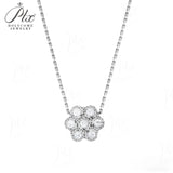 3.5CT Moissanite Round-Cut Custom 7-Stone Pendant GRA Certified D Color VVS1 Sparkling Jewelry for Wedding Anniversary Gift