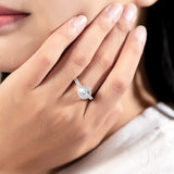 Moissanite Ring 12 Colors Round 1CT 925 Sterling Sliver Fine Jewelry Birth Stones Wedding Gift Women Jewel Ring 925 Silver Ring