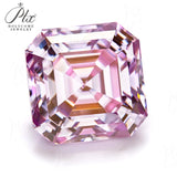 Moissanite VVS1 Asscher Cut Plated Garnet / Sakura Pink / Rainbow Purplefor Fashion Jewelry Designers & DIY Projects