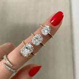 Customize Ring 10K18K Gold Oval Diamond Band Engagement Solitaire Ring 2CT 5CT VVS1 Moissanite/Lab Grown Diamond Engagement Ring