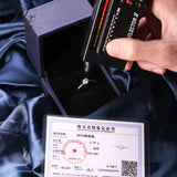 Moissanite Ring Brilliant Round 0.5CT 5mm D Color 925 Silver Daily Wear Ring A Sparkler That Captures a Woman's Sweet Romance