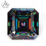 Moissanite VVS1 Asscher Cut Plated Garnet / Sakura Pink / Rainbow Purplefor Fashion Jewelry Designers & DIY Projects