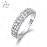 Moissanite Ring D Color VVS1 Clarity Round Cut 925 Sterling Silver Exclusive High-End Jewelry Top pick for women's everyday wear