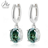 2/4ct Moissanite Earrings Oval Cut D Color VVS1 925 Sterling Silver GRA Certified Hypoallergenic Daily Versatile Jewelry Gift