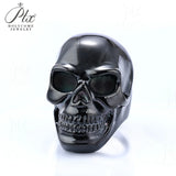Men’s Punk Skull Rings Stainless Steel Multi-Style Hip-Hop Biker Fashion Jewelry Personality Rock Ring Party Charm Gift