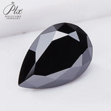 Luxury Black Moissanite Stones Multiple Shapes Including Round Oval & Heart Perfect for Rings Necklaces & Earrings