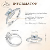 Moissanite Rings 1ct 100% S925 Sterling Silver VVS1 Trillion Heart Multi-Shape  K D Wedding Bridal Anniversary Gift Women Charms