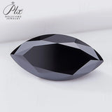 Luxury Black Moissanite Stones Multiple Shapes Including Round Oval & Heart Perfect for Rings Necklaces & Earrings
