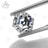 Moissanite Diamond Hexagon Green/D/Champagne Color VVS1 Brilliant Cut Tester Positive Factory GRA Certificate Jewelry Making DIY