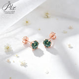1ct Moissanite Earrings Excellent Round Cut Multi‑Color VVS1 925 Sterling Silver GRA Certified Hypoallergenic Commute‑Friendly