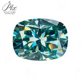 Green Moissanite VVS1 8 Hearts & 8 Arrows Round/Oval/Heart Shapes High Brilliance Loose Stones for Custom Fine Jewelry Designs