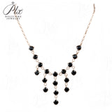 Moissanite Necklace D Color/Champagne/Black 1.8ct Round Cut VVS1 925 Sterling Silver Fringe Pendant Elegant Gift Fine Jewelry for Women