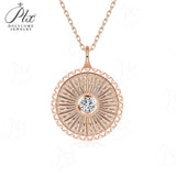 0.3ct Moissanite Necklace Round Cut GRA Certified 925 Sterling Silver Hypoallergenic Tarnish‑Resistant Women Daily Wear Jewelry