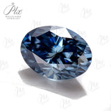 Vivid blue Color Moissanite Brilliant cut Multiple Shapes Excellent Cut Moissanites Gemstones GRA Pass Diamond Test Loose Gems