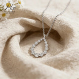 4.6CT Moissanite Hollow Water Drop Pendant Round Shape S925 D Color High-End Jewelry for Women Perfect for Anniversary Gifts