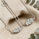 Moissanite Marquise Pendant 1/2ct D Color With GRA 925 Silver - Top Quality Jewelry Gift for Christmas & New Year Celebrations