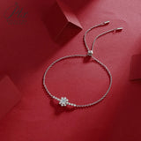 0.5CT Moissanite Bracelet Round Cut D Color 925 Sterling Silver White Gold Plated Fashion Jewelry For Women Wedding Gift