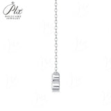 Moissanite Necklace Sparkling Classic Round Pendant 925 Sterling Silver Jewelry Anniversary Gift for Women