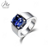 10mm Moissanite Ring 925 Sterling Silver Cushion Cut D Color GRA Certified Hypoallergenic Fine Jewelry Factory Direct Ideal Gift For Men