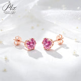 1ct Moissanite Earrings Excellent Round Cut Multi‑Color VVS1 925 Sterling Silver GRA Certified Hypoallergenic Commute‑Friendly