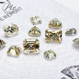 Luxury Yellow Moissanite Loose Stones – Round/Oval/Heart Shapes Perfect for Engagement Rings Bracelets and Pendants