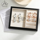 1ct/2ct D Color Emerald Cut Moissanite Earrings VVS1 S925 White Yellow Rose Gold Luxury Anniversary Gift for Women Valentine