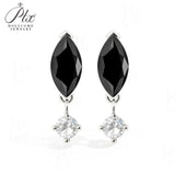 Moissanite Earrings Marquise Cut 2ct D Color VVS1 925 Sterling Silver GRA Factory Direct Hypoallergenic Daily Commute Jewelry