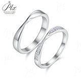 Moissanite Couple Ring S925 Sterling Silver D Color VVS1 Round Cut GRA Certified Hypoallergenic Direct Factory Daily Jewelry Ideal Gift for Her