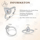 Moissanite Rings 1ct 100% S925 Sterling Silver VVS1 Trillion Heart Multi-Shape  K D Wedding Bridal Anniversary Gift Women Charms