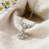 Moissanite Pear Pendant Custom Made 1CT D Color VVS1 GRA Approved 925 Silver Sparkling Jewelry For Valentine’s Day Gifts
