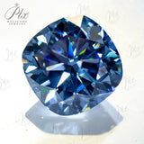 Vivid blue Color Moissanite Brilliant cut Multiple Shapes Excellent Cut Moissanites Gemstones GRA Pass Diamond Test Loose Gems