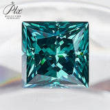 Green Moissanite VVS1 8 Hearts & 8 Arrows Round/Oval/Heart Shapes High Brilliance Loose Stones for Custom Fine Jewelry Designs