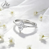 Moissanite Ring 925 Sterling Silver 1CT Marquise GRA Certified Fine Jewelry Hypoallergenic Office‑Ready Daily Wear Fine Jewelry