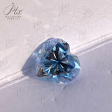 Moissanite Ice Blue Brilliant Gemstone  Asscher Cut Lab Grow Diamond  Advanced Jewelry Making Material GRA Pass Diamond Test