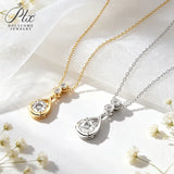 1CT Moissanite Necklace 925 Sterling Silver D Color VVS1 Round Cut Pendant GRA Certified Non‑Fading Commute‑Friendly Gift