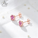 1ct Moissanite Earrings Excellent Round Cut Multi‑Color VVS1 925 Sterling Silver GRA Certified Hypoallergenic Commute‑Friendly