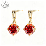 2ct Moissanite Earring Round Cut D Color VVS1 925 Sterling Silver GRA Certified Factory Direct Ideal Gift For Daily Matching