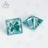 Aqua Blue VVS1 Moissanite Multiple Cutting Shapes Loose Moissanites Gemstones with GRA Brilliant Cut Fancy Cut Beads For Jewelry