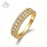 Moissanite Ring D Color VVS1 Clarity Round Cut 925 Sterling Silver Exclusive High-End Jewelry Top pick for women's everyday wear