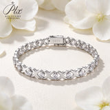Moissanite Bracelet D Color 925 Sterling Silver GRA Certified Women Fine Jewelry Hypoallergenic & Versatile for Daily & Party Wear