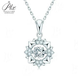 0.5ct Moissanite Necklace Round Cut D Color GRA Certified 925 Sterling Silver Factory Direct Versatile Daily Women Jewelry Gift