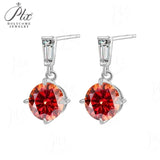 2ct Moissanite Earring Round Cut D Color VVS1 925 Sterling Silver GRA Certified Factory Direct Ideal Gift For Daily Matching