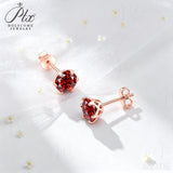 1ct Moissanite Earrings Excellent Round Cut Multi‑Color VVS1 925 Sterling Silver GRA Certified Hypoallergenic Commute‑Friendly
